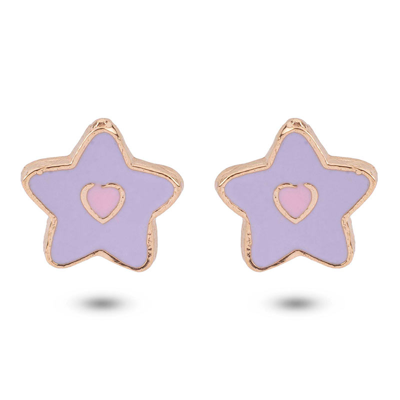 Purple Star Earring