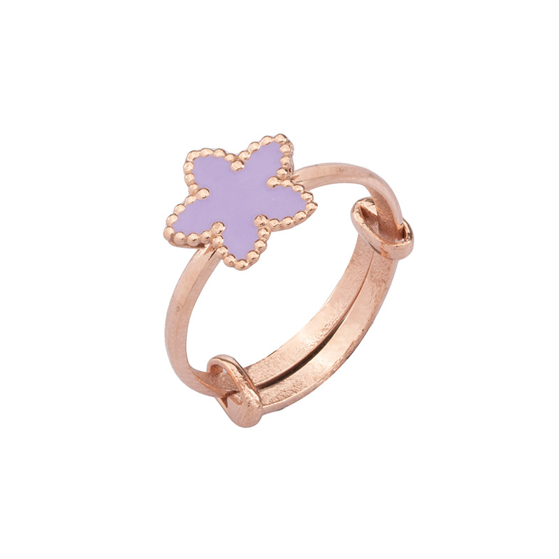 Purple & Gold Star Ring